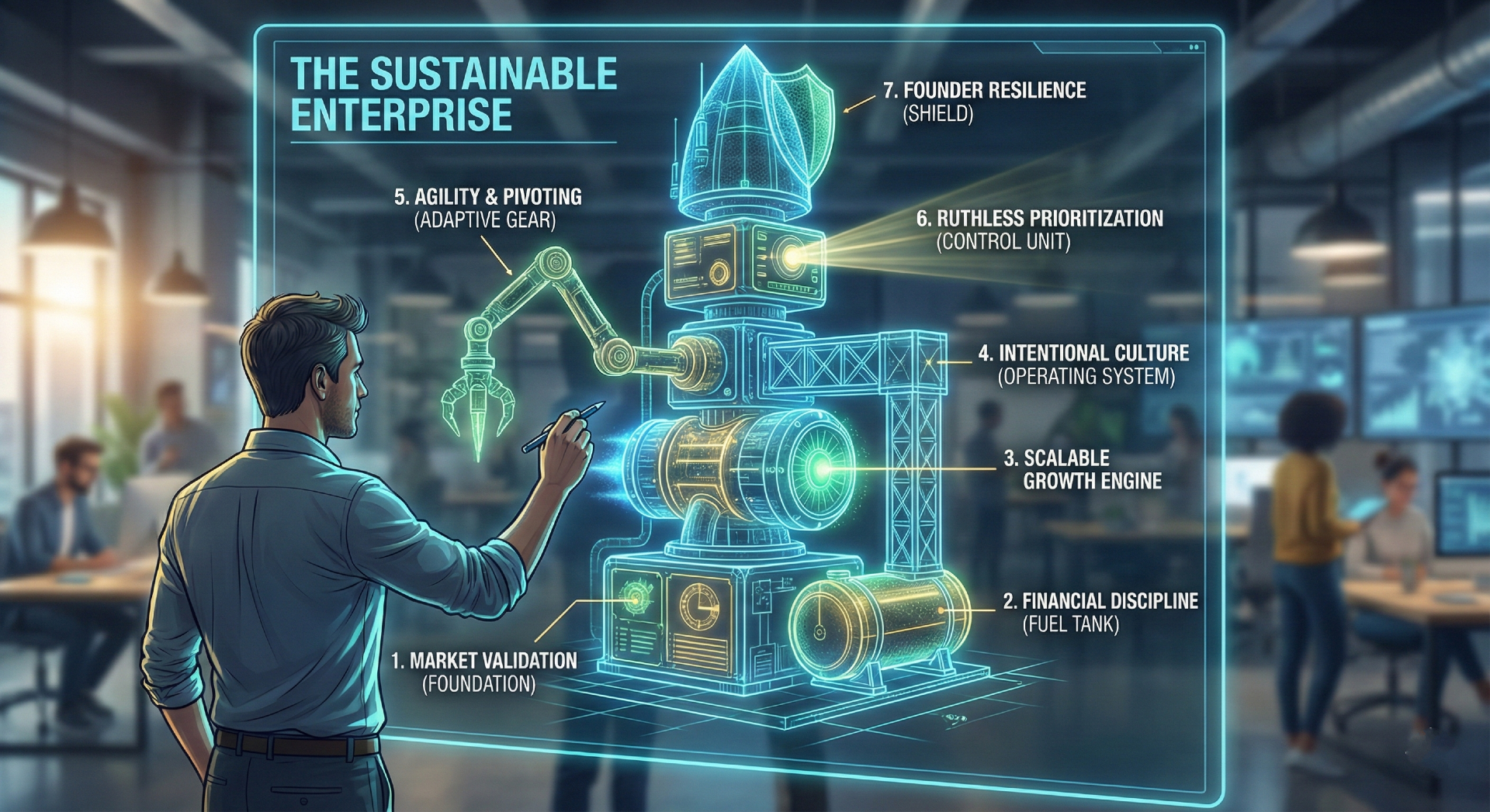 Beyond the Launch: 7 Non-Negotiable Pillars for Long-Term Startup Success