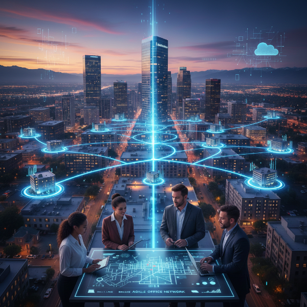 Flex office space for distributed workforce in Salt Lake City.